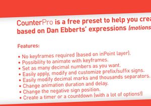 CounterPro - Free AE Preset
