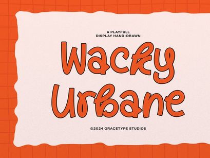 Wacky Urbane | Display Hand Drawn