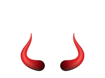 Devil horn Vector icon design preview picture