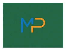 M P letter mark logo in Adobe illustrator