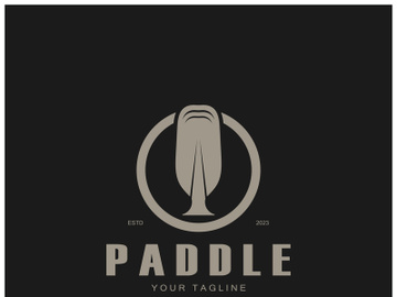 simple paddle logo,design for surfing,rafting,canoe,boat,surfing and rowing equipment business,vector preview picture