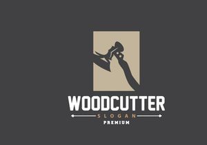 Ax Logo, Wood Cutting Tool Black Silhouette, Lumberjack Vector