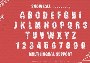 Snowfall - Display Font