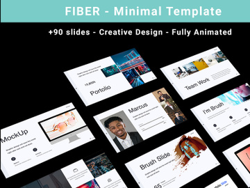 The Fiber - Creative & Minimal Powerpoint Template preview picture