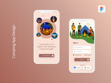 Camping App Design preview picture