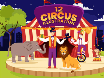 12 Circus Show Illustration preview picture