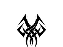 Tribal tattoos. Art tribal tattoo. Vector sketch of a tattoo. Idea for design