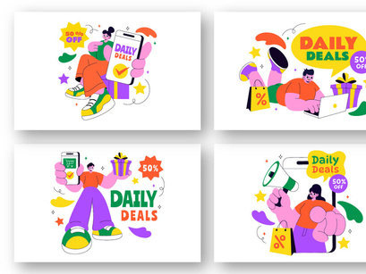 10 Daily Deals of The Day Illustration