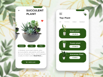 Plant Store mobile app preview picture