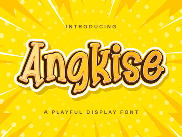 Angkise - Playful Display Font preview picture