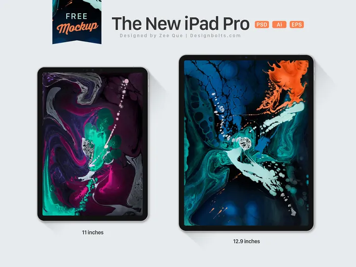 iPad Pro 2018 Mockup