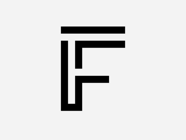 F letter Logo template vector  initials sign