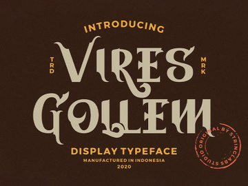 Vires Gollem - Display Font preview picture