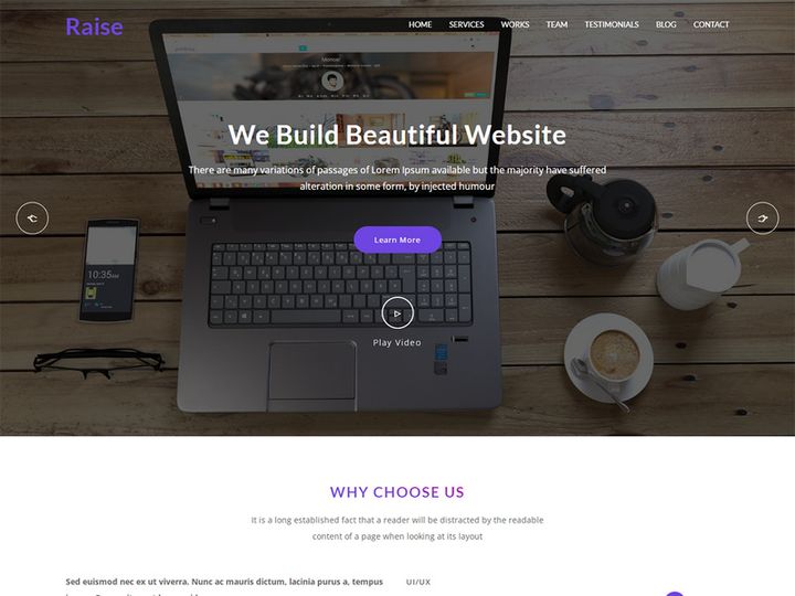 Raise Digital Agency Website Theme