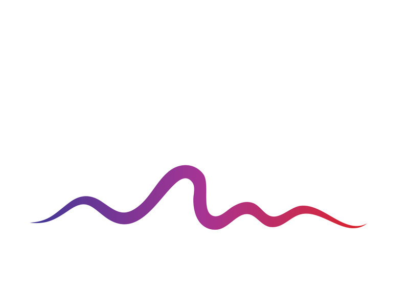 Sound waves vector illustration design template