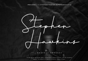 Precious - Signature Font