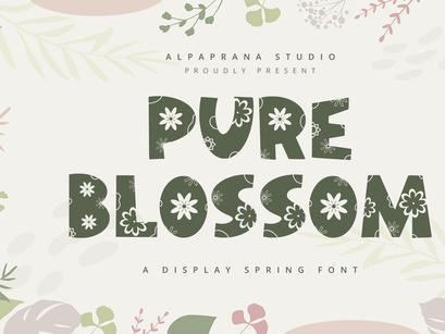 Pure Blossom - Decorative Display Font
