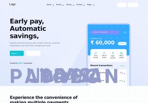 Fintech Website Homepage UI/UX Design