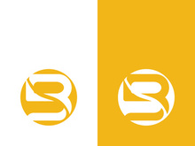 B letter logo template vector illustration