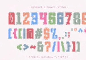 Special Holiday - Modern Display Font