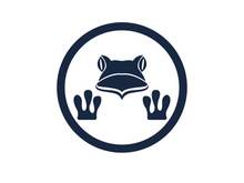 Frog icon logo for design