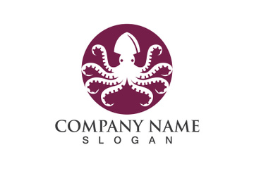 Octopus logo vector design symbol preview picture