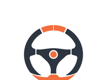 Steering Wheel vector image logo