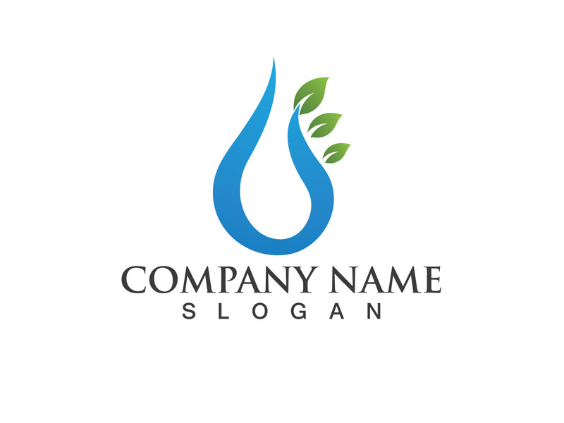 Water drop Logo Template vector