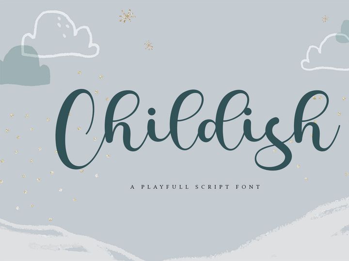 Childish - Playful Script Font preview picture