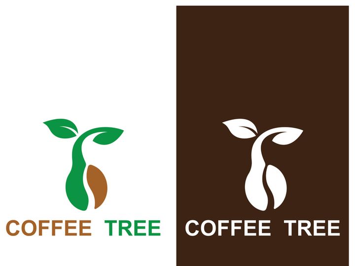 Premium coffee bean logo design.