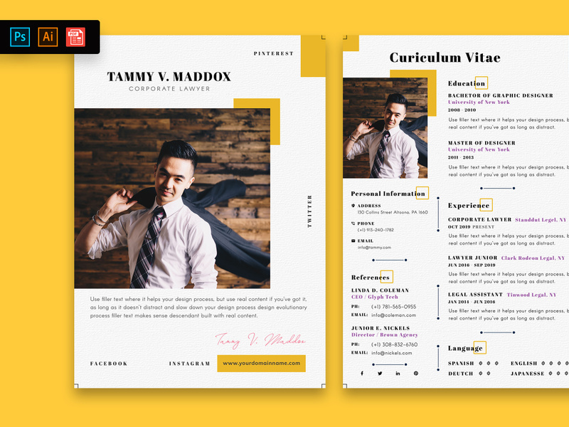 Professional Resume CV Template-33