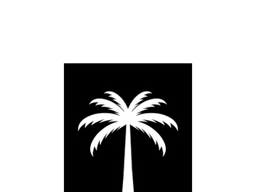 Palm tree summer logo design with creative ideas. preview picture