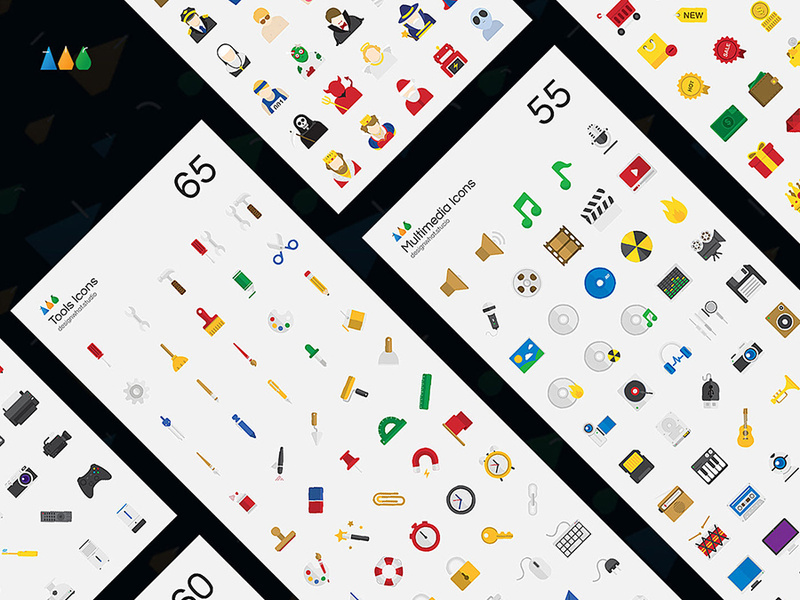 51 Essential Flat Vector Icons