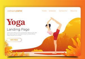 Yoga - Landing Page Illustration