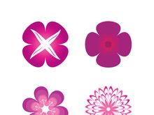 Flower vector icon design template illustration