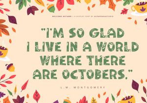 Welcome Autumn - Display Font