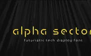 Alpha Sector - Tech Font