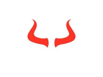 Devil horn red logo icon preview picture