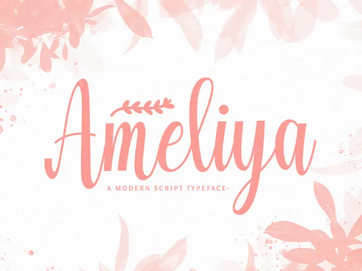 Amelya - Handwritten Font