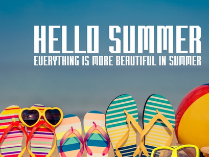 Summer Teacher - Vintage Condensed Font