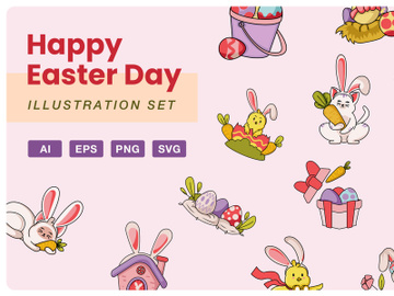 Easter Day Illustration Set preview picture