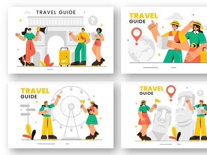 9 Travel Guide and Tour Illustration