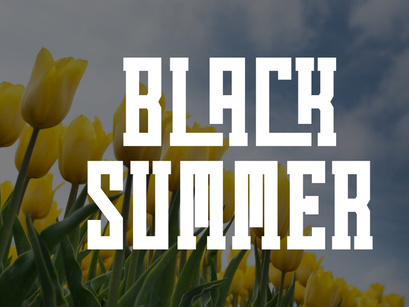 Summer Flower - Vintage Slab Serif