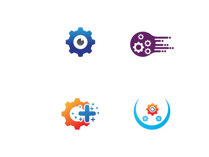 gear logo creative design.