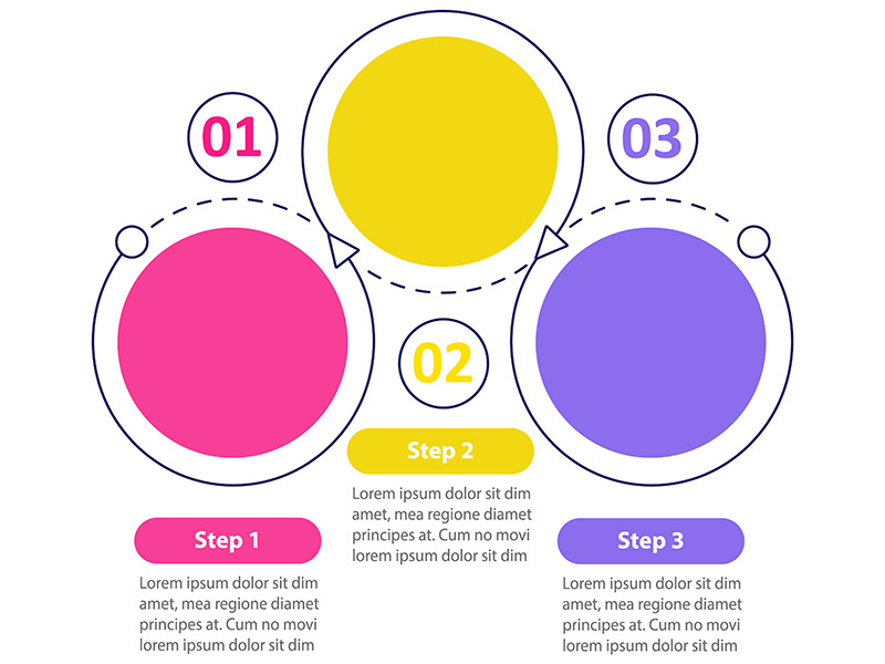 Creative chart vector infographic template