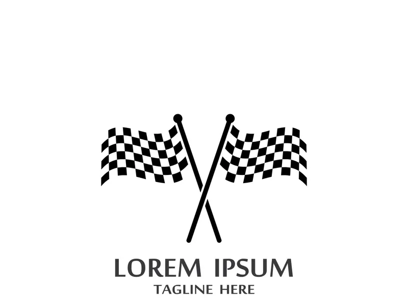 Race flag logo