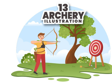 13 Archery Sport Illustration preview picture