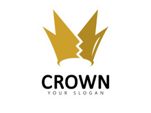 Crown logo symbol  King logo designs template