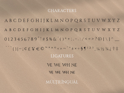 RosveliT Ligature serif font