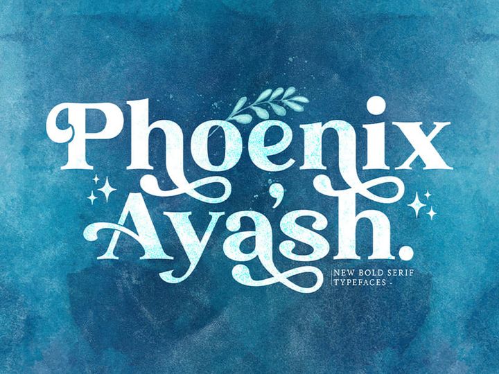 Phoenix Ayash - Bold Serif Font